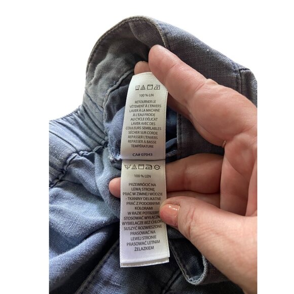 Sigrid Olsen Linen Pants Blue Size M - Picture 5 of 15